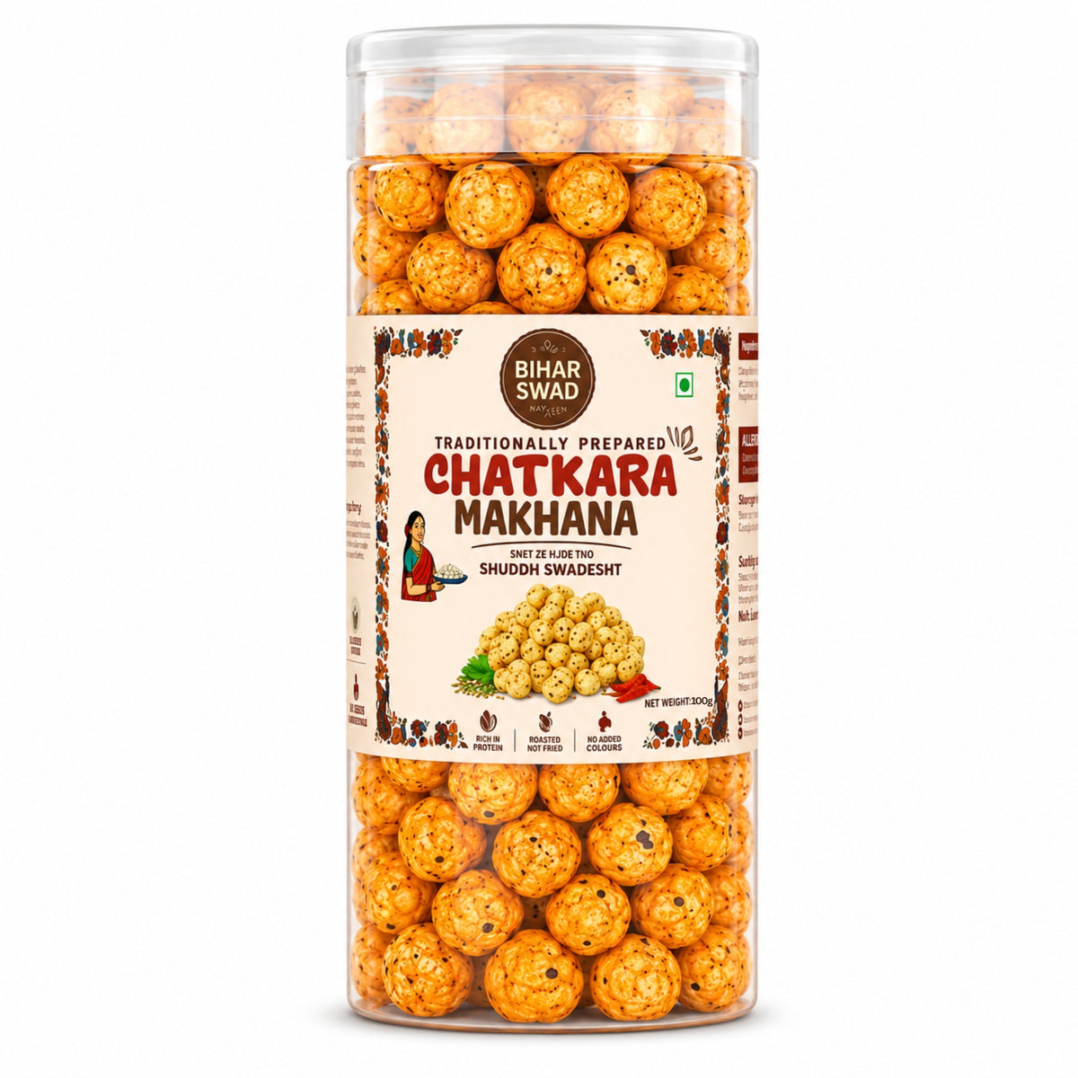 Bihar Swad Roasted Makhana - Chatkara (100g)