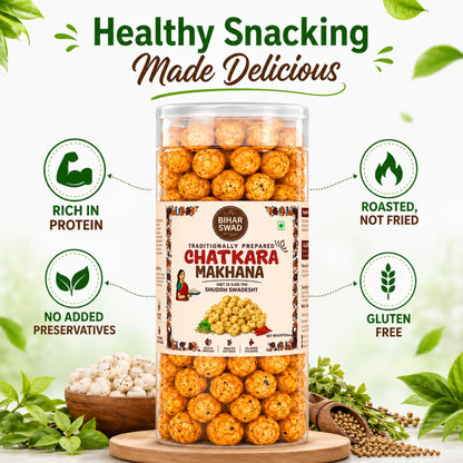 Bihar Swad Roasted Makhana - Chatkara (100g)