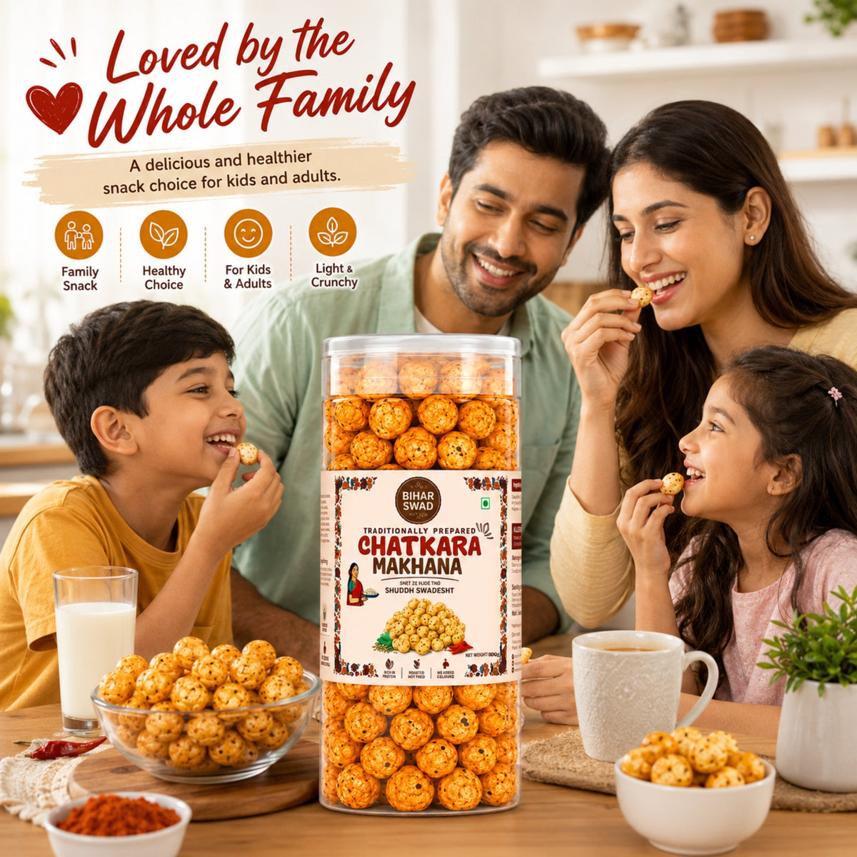 Bihar Swad Roasted Makhana - Chatkara (100g)