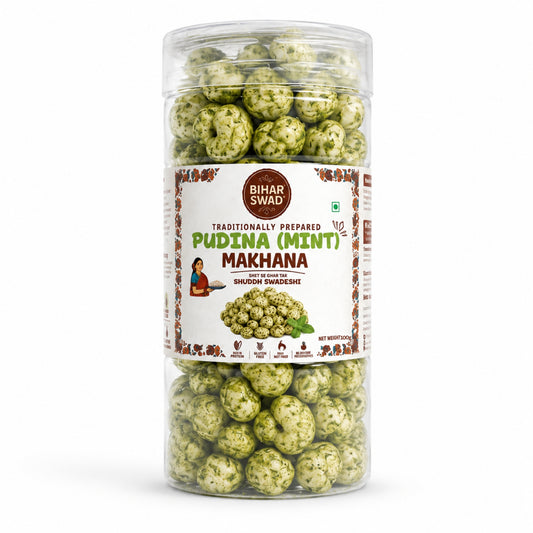 Bihar Swad Roasted Makhana - Pudina Mint (100g)